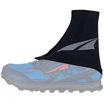 Polaina Trail Altra negra y gris, material ligero, ajuste cómodo, diseño impermeable, ideal para running y senderismo