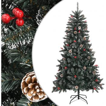 vidaXL Artificial Christmas Tree with Stand Green 180 cm PVC
