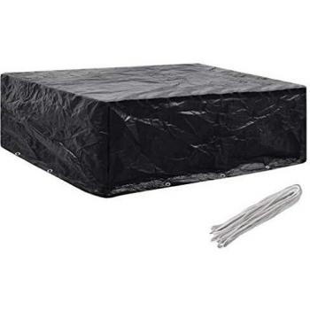 vidaXL Funda Muebles Jardín 8 Ojales 250x210x90 cm Exterior Mobiliario Patio