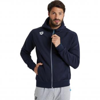 Arena Team Panel Unisex Hooded Jacket - Navy - M
