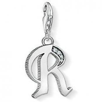 Thomas Sabo - Colgante de Mujer, Plata de Ley 925 con Circonitas Blancas, Plateado, 6 cm