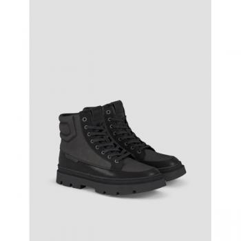 Björn Borg Men's Synthetic Leather Boots Kae Black, Size 45