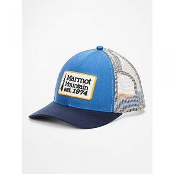 Marmot Retro Trucker Hat Gorra con Protección Ultravioleta, Ajustable, para Exteriores, Deportes Y Viajes, Unisex Adulto, Varsity Blue/Arctic Navy, One