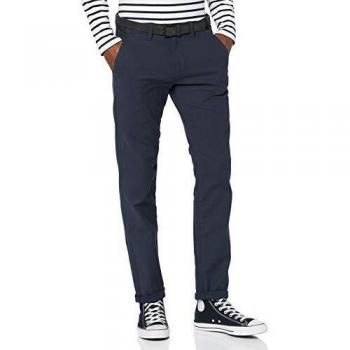 Chino de Hombre Tom Tailor Denim con Cinturón, Talla 29/32, Color Marino