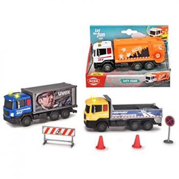 Dickie Toys City Team Light and Sound Truck (Random Assortment)