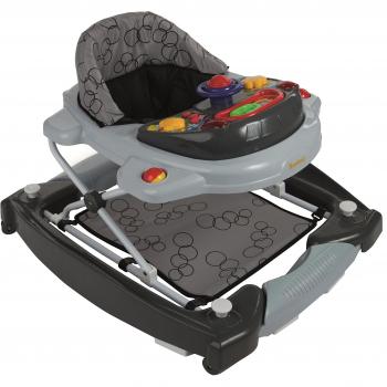 Andador 2 en 1 Classic Gris Baninni con función de balancín, luces, música y centro de juego para bebés a partir de 6 meses