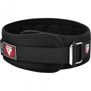 RDX RX4 Adjustable Black Weightlifting Belt