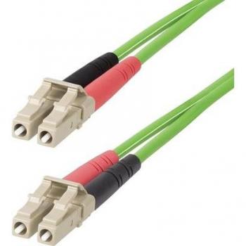 StarTech.com 20m (65.6ft) LC to LC (UPC) OM5 Multimode Fiber Optic Cable 50/125m Duplex LOMMF Zipcord VCSEL 40G/100G LSZH Fiber Jum