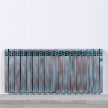 Radiador eléctrico Rointe DNA 1600W con WiFi, diseño Amazon, óxido verde, 15 módulos