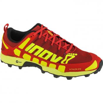 Zapatillas de Trail Running Inov-8 X-Talon 212 para hombre, color rojo, amarillo y negro, talla 42.5, fabricadas con tejido ligero y transpirable, diseñadas para ofrecer tracción en terrenos difíciles