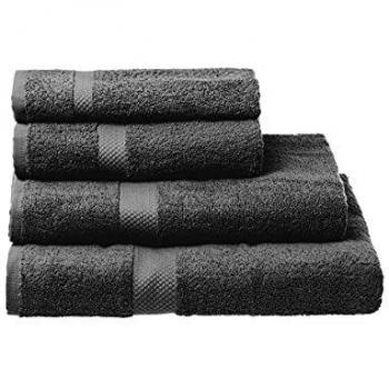 Wadiga Toalla TOCADOR 100% ALGODÓN Gris Oscuro 30 X 50 CM