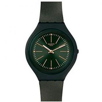 Swatch Reloj Analógico para Mujer de Cuarzo Suizo con Correa en Silicona SVUG100