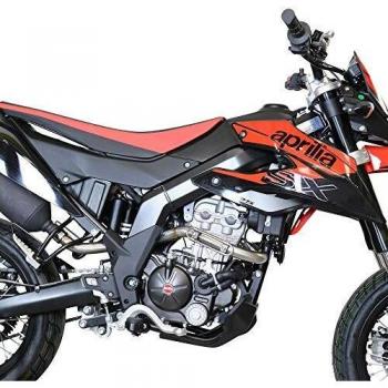 Colector de tubo decatalizador intercambiable GPR para Aprilia SX 125 2018-2020, sistema de escape completo racing en acero satinado