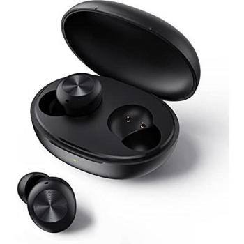DIZO Auriculares Bluetooth 5.0 Cancelación de Ruido, Reproducción de 20 Horas, Modo de Juego de Baja Latencia de 110 ms, Auriculares estéreo Impermeables en el oído para Android e iOS