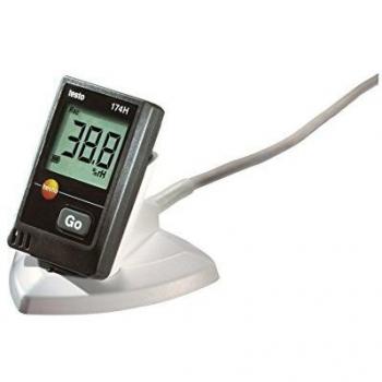 Testo 174 H Datalogger para Temperatura y Humedad, 2 Canales, Incluye una Interfaz USB, Negro