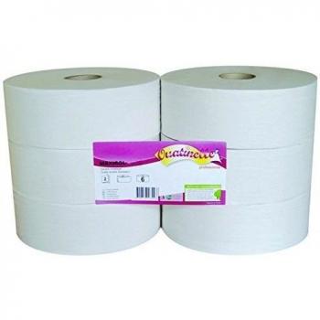 Papel higiénico de color blanco Maxirol, 16g/m² x 2, paquete de 6 rollos, 2 capas, 320 m, I332LMR, con certificado de France Medical Industrie