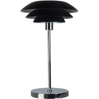 Lámpara de mesa Dyberg Larsen DL31, metal negro mate, altura 31 cm