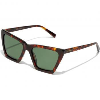 Gafas de sol Hawkers Flush-Polarized Carey Alligator, Verde Polarizado/Carey, montura carey ojo de gato y cristal polarizado