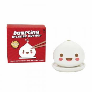 Dumpling Shaped Ceramic Incense Burner Set with Sandalwood and Jasmine Cones