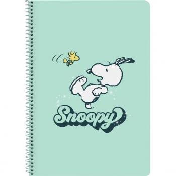 Libreta Folio 80 H. Tapas Duras 1diseño Snoopy 'groovy' - Safta
