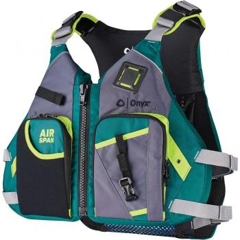 ONYX 123200-400-020-23 AIRSPAN ANGLER LIFE JACKET - XS/SM - GREEN