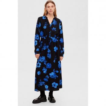 Selected Femme - Vestido largo de mujer estampado con botones
