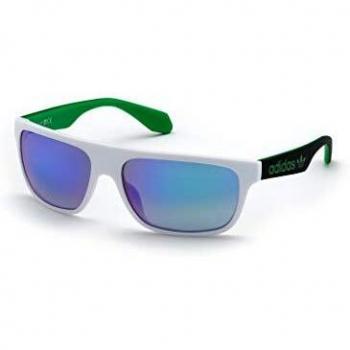 Adidas OR0023 White/Green Mirror Sunglasses for Men and Multicolor Sneakers Unisex 59 MM
