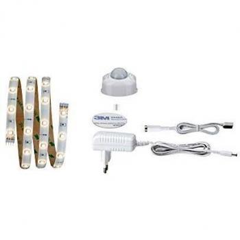 Kit Completo de Tira LED YourLED Comfort 1m con Sensor de Movimiento, Luz Cálida 3W, Blanco