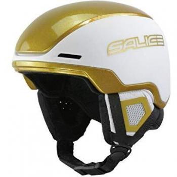 salice Casco esquí con Rotor TG. 52 – 56 Oro Unisex Adulto