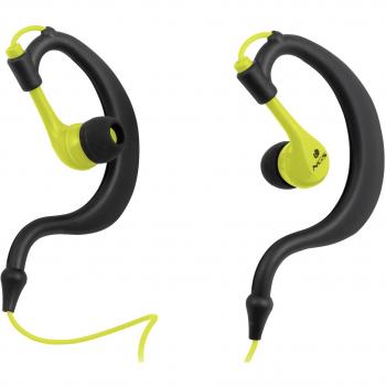 NGS Triton - Auriculares in-ear deportivos, color negro y amarillo