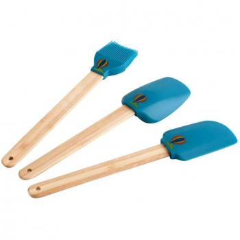 Quid Prepara Silik - Set de 3 espátulas de bambú