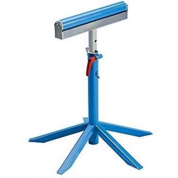 Caballete de rodillo Eurokraft Pro 611172 con rodillo de acero, altura ajustable 675 - 1065 mm, capacidad de carga 500 kg