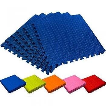 Esterilla protectora para suelo »PuzzleUp« / esterilla para deportes, entrenamiento, ejercicios, esterilla para yoga / Protección para suelo perfecta consistente de 6 elementos de encaje de 60 x 60 x 1,2 cm