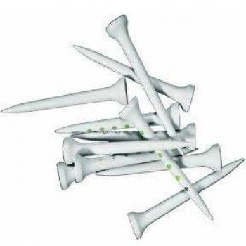 LONGRIDGE Golf Tees Umweltfreundliche, biologisch abbaubare, 50 Piezas, Unisex, Verde, Talla única