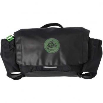 Riñonera Impermeable XLC BA-H01 3.6L Negra/Verde para Ciclismo