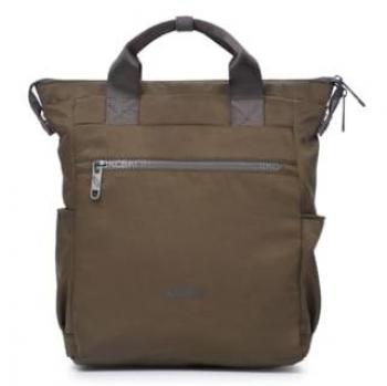 Mochila Mediana KCB Shine Khaki | Diseño Compacto y Espacioso | Compartimento Acolchado para Tablet | Asas Ajustables | 100% Vegano