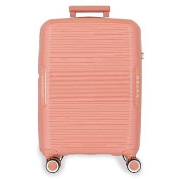 Maleta de cabina rígida Movom Inari 55 cm, capacidad 37L, unisex, colores variados (nude, negro, verde, rojo, gris), material ABS/Policarbonato