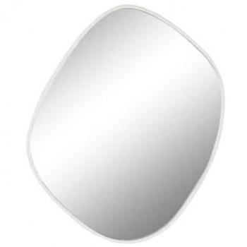 Espejo de Pared Home ESPRIT Blanco Metal Espejo Moderno 56 x 2,5 x 69,5 cm
