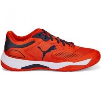Zapatillas de deporte para hombre PUMA Solarcourt RCT rojo/blanco/multi, características: diseño deportivo, suela de goma, amortiguación ligera, parte superior de malla transpirable, cierre de cordones