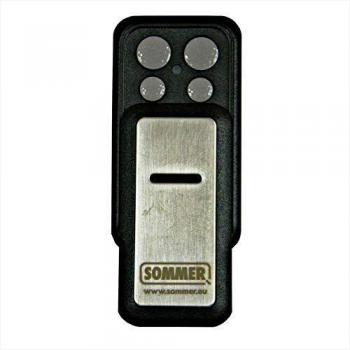 Transmisor de Radio Sommer Slider+ 4 Canales, Acero Inoxidable, 868 MHz, Alcance de 140 m