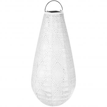 Farol solar Luna Gota con LED - 400x200mm - Hielo - Hecho a mano - Material de lujo resistente a la intemperie
