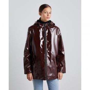 Easy Wear - Chubasquero de mujer con forro y capucha