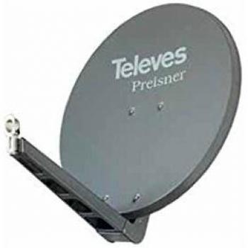 Antena de Satélite Televes S75QSD-G 75x85cm Aluminio Grafito Multifeed Offset 38.5 dBi