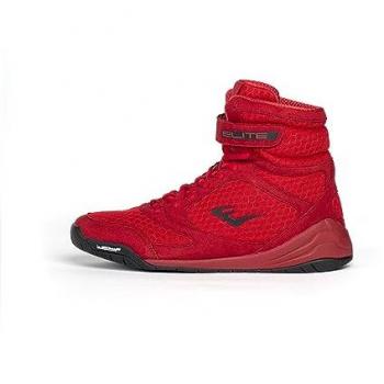 Zapatillas de boxeo Everlast Elite 2, color rojo, modelo para hombre, talla EU 43, diseño duradero y excelente para entrenamiento