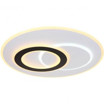 Plafoniera LED Inteligente Jacques, Blanco/Negro, Ø 70 cm, CCT
