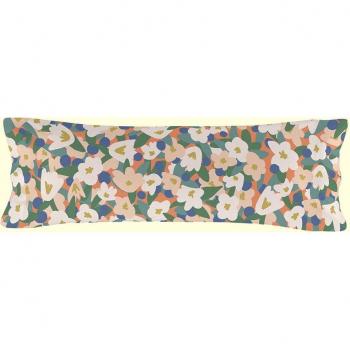Funda de almohada Flower Power Multicolor con diseño alegre y vibrante