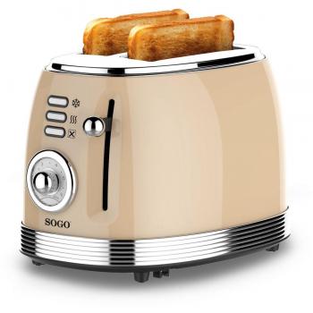 Tostadora Retro 2 Rebandas-850W-Beige