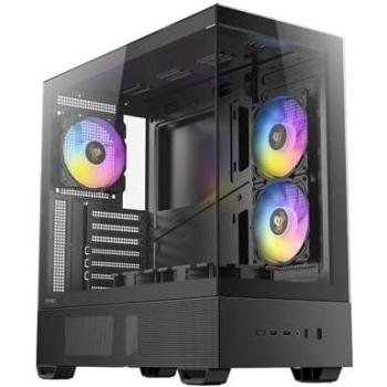 Caja ATX Antec CX705 ARGB Midi Tower Negra con Ventanas de Cristal Templado y 5 Ventiladores PWM
