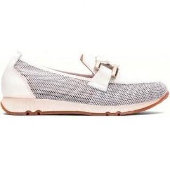 Mocasines Hispanitas HV232809 Blanco Mujer Piel con Plantilla TRIFLOW