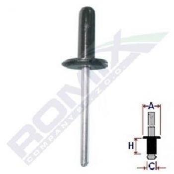 Remache ciego ROMIX ROM 55107Z, 10 piezas, alta resistencia, acero inoxidable, fácil instalación